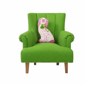 Shaped Chinoiserie Dog Hook Pillow